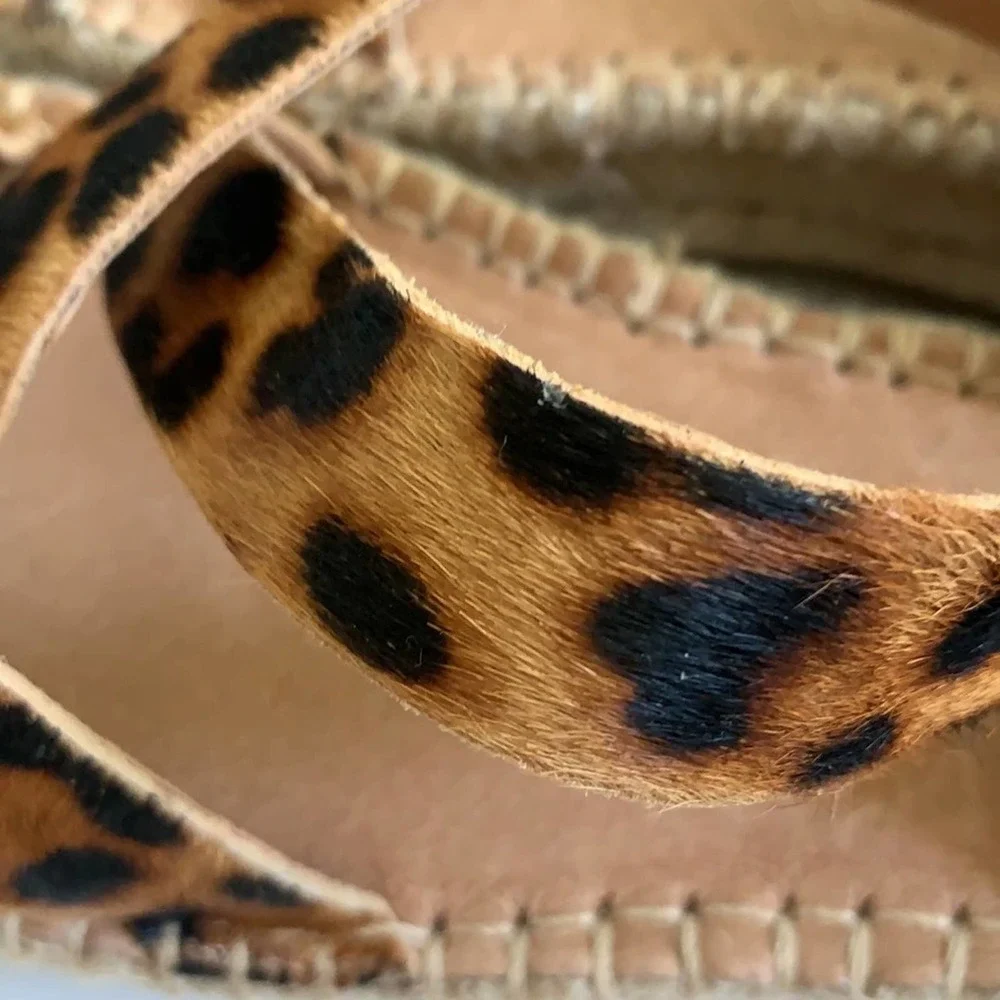 NEW Madewell Animal Print Malia Calf Hair Espadrilles - Picture 9 of 10